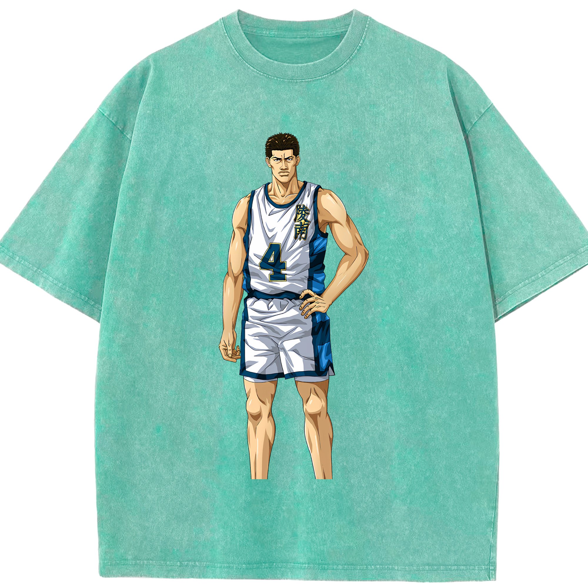 （画像用） SLAM DUNK／スラムダンク 綿100% ヴィンテージ風 半袖Tシャツ（フロントプリント）